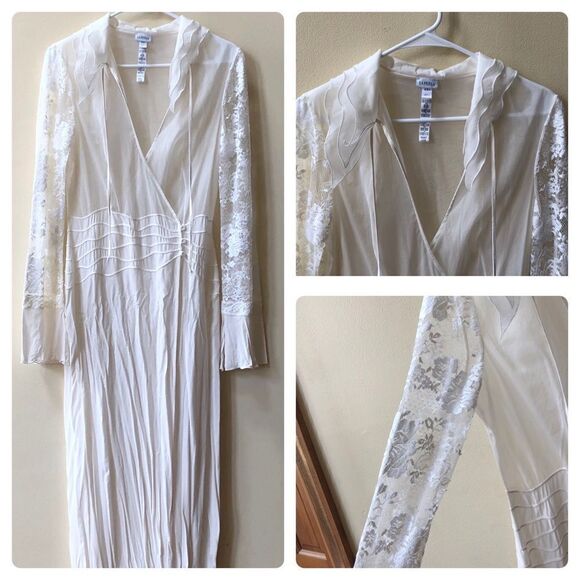 La Perla Silk Long Sleeve Night Dress - Picture 1 of 8